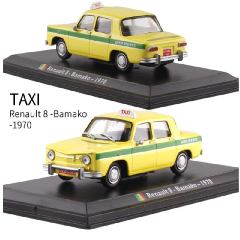 1:43 Масштаб классический Литой Сплав модель автомобиля FIAT FORD Renault Citroen такси игрушки авто автомобили подарки F показать дисплей коллекция - Цвет: Bamako 1970
