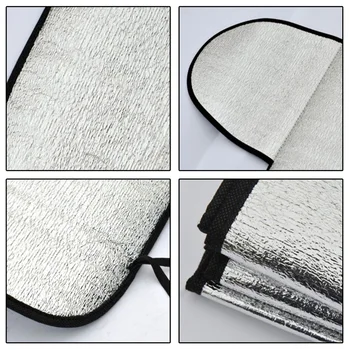 

Front Windshield Car Sun Shade UV Cover Protection PU With strap Foldable