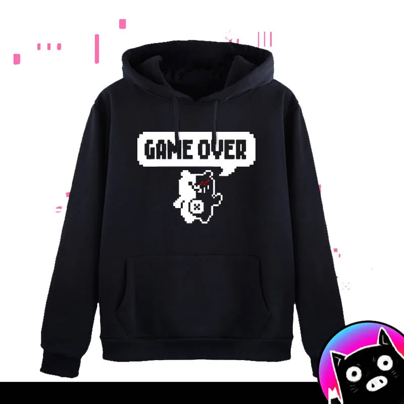 Аниме Danganronpa Dangan-Ronpa Mono Kuma, костюм для косплея, толстовка с капюшоном funy given поверх пальто
