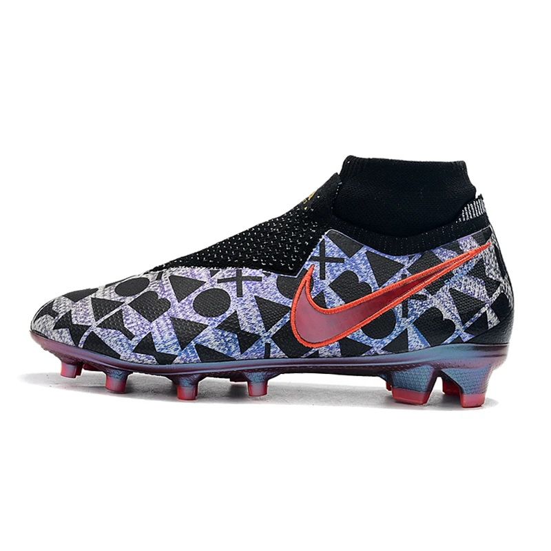 Nike Phantom VSN тени Elite DF FG Футбол бутсы кроссовки Для мужчин футбольные бутсы с волнообразным краем; Zapatos De Futbol Hombre Nike Бутсы; большие размеры 39-45