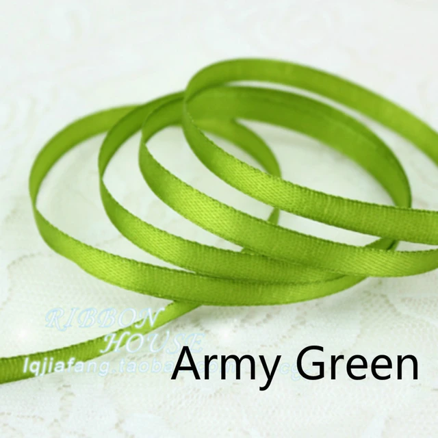 Handmade Satin Ribbons Green  Green Satin Ribbon Bow Craft - 25yards Green  Crafts - Aliexpress