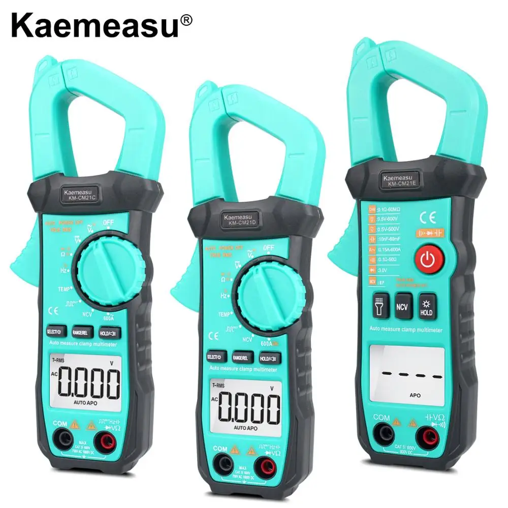 

Intelligent Digital Clamp Meter Mini Multifunction DC/AC True rms measurement Electrician appliance repair Tools KM-CM21C/D/E