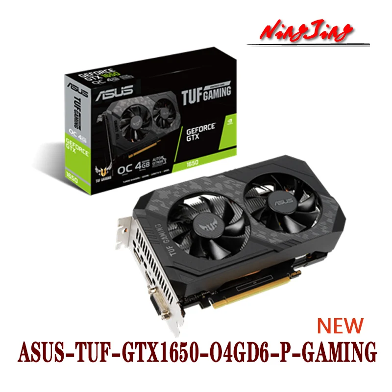 best video card for gaming pc ASUS TUF DUAL GTX1650 4GB NEW 12nm GTX 1650 4G 12 Gbps  GDDR6 GDDR5 128bit  Video Cards GPU Desktop CPU Motherboard video card for gaming pc