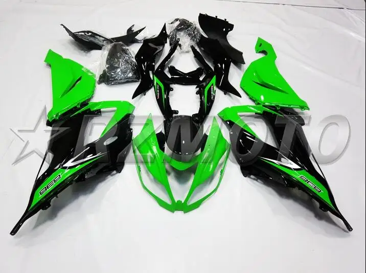 3 Подарки ABS полный обтекатель комплект подходит для Kawasaki ZX6R 2013 Обтекатели ZX-6R Ninja 636 599 кузов зеленый черный