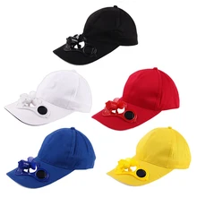 Solar Panel Powered Fan Cooling Baseball Cap Summer Sport Outdoor Travel New Running Cap
