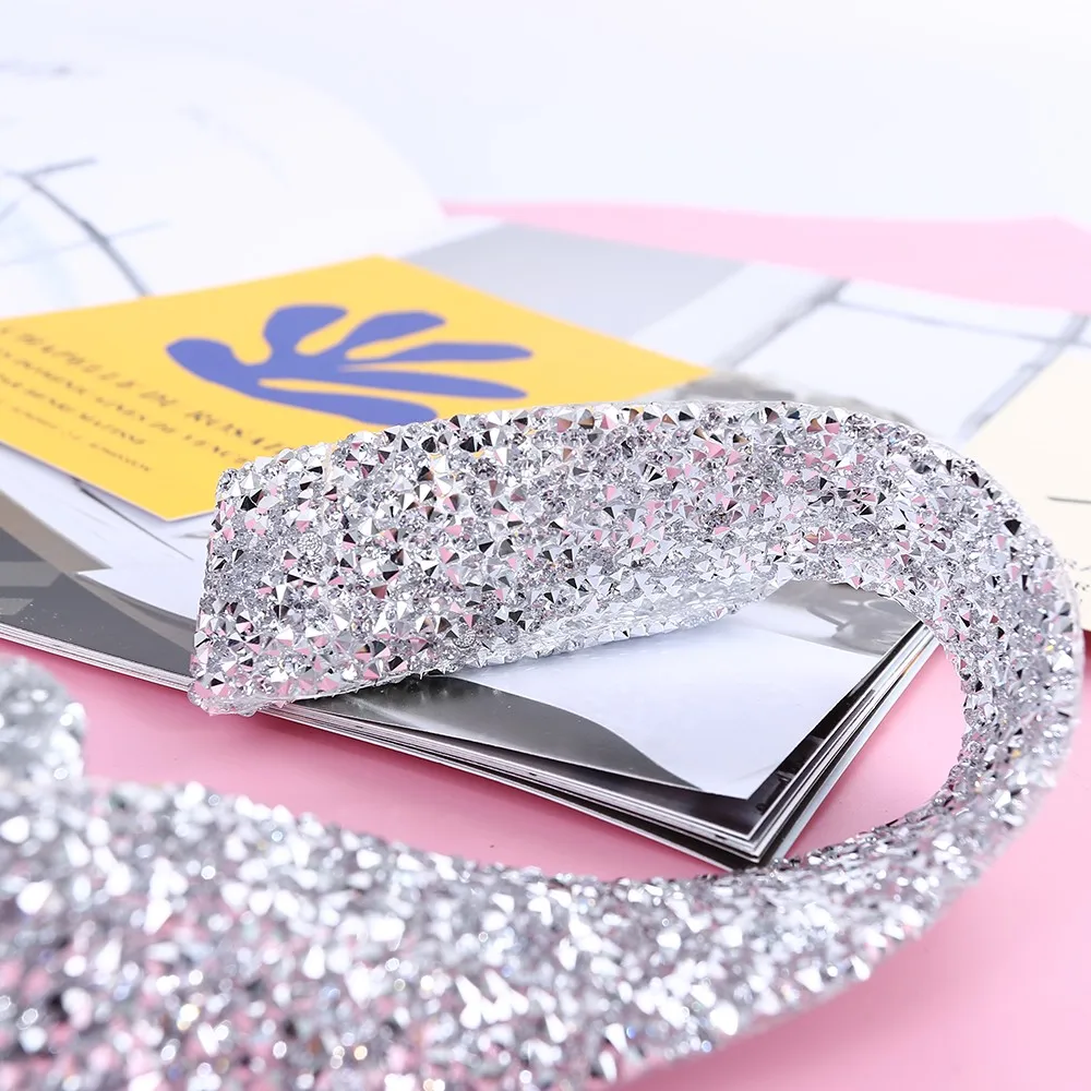 1 рулон каучуковая сетка Hotfix Strass Crystal Banding 10-30 мм аппликация Стразы горячего крепления отделка для DIY вечерние свадебные платья ткань
