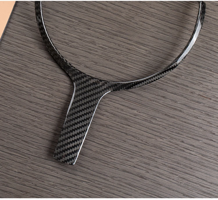 T-carbon carbon fiber steering wheel trim steering cover for M series