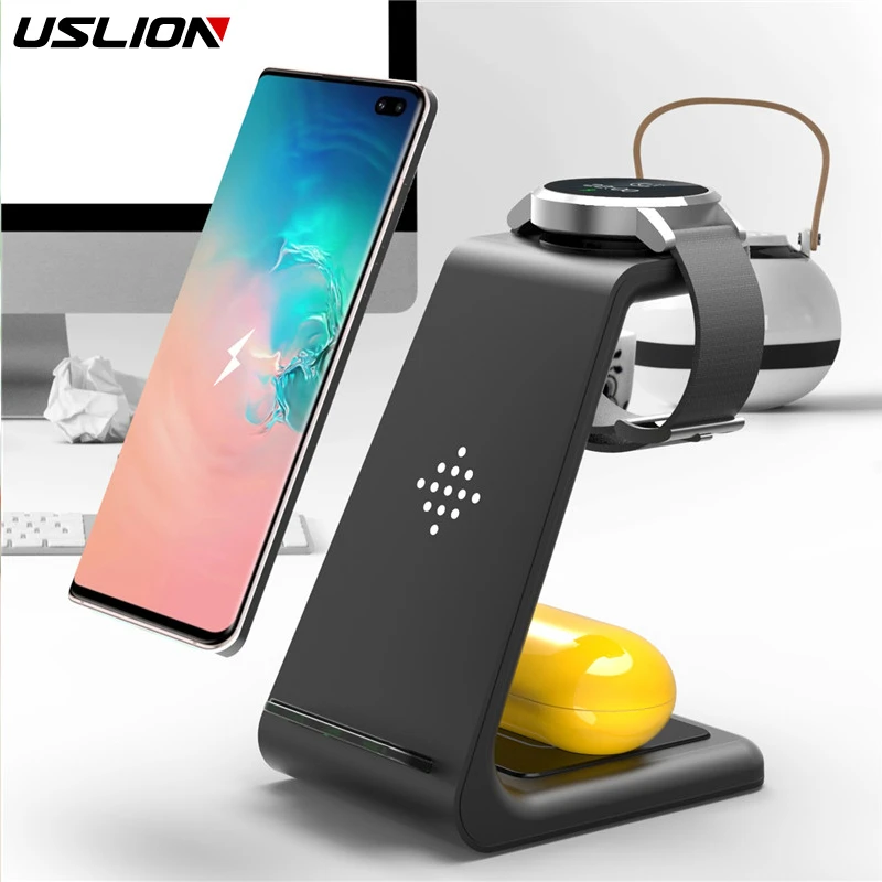 Regenjas Doe mee geluid 3 in 1 10W wireless charger fast charging Stand Holder for Samsung S7  Edge/S8/S9/S10/S10 Plus for Samsung Watch For Galaxy Buds|Mobile Phone  Chargers| - AliExpress