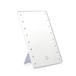 Makeup Mirror with 16 LEDs Cosmetic Mirror with Touch Dimmer Switch Battery Operated Stand for Tabletop Bathroom Bedroom Travel Makeup Mirror with 16 LEDs Cosmetic Mirror with Touch Dimmer Switch Battery Operated Stand for Tabletop Bathroom Bedroom Travel