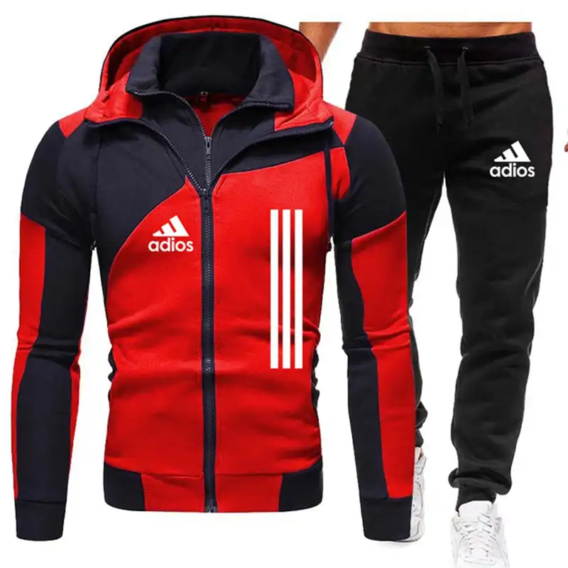 Mens Tracksuit 2 Piece Casual Pants Jackets Sweatsuit Sports Sweatshirt Thin Set Men S Tracksuits Sets Clothes Shoes Accessories Fashion