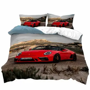 

Sport Car Duvet Cover Sets 3PCS Bedding Set wth 2PCS Pillowcases No Comforter Twin Full Queen King 100% Polyester