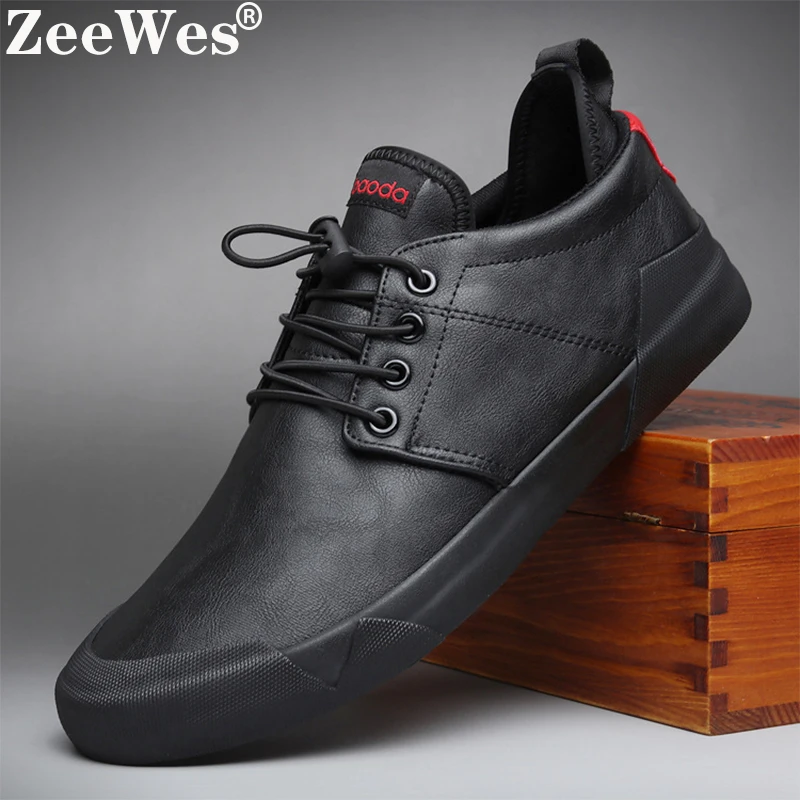 Zapatos de cuero con cordones para hombre, mocasines modernos, de alta calidad, para primavera y otoño, - AliExpress