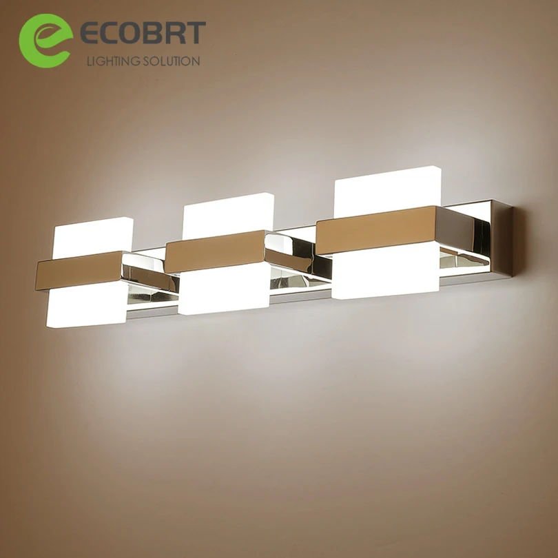 ECOBRT 6/12/18/24w  Modern Bathroom Light Waterproof LED Mirror Light Makeup Wall Lamp Vanity Lighting Fixtures Mirror Lamp