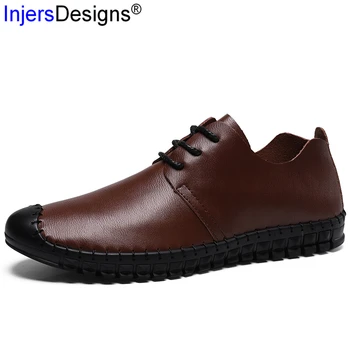 

Plus Size 38-48 Men Casual Leather Shoes Zapatos De Hombre Soft Moccasins Business Shoes Comfortable Casual Men Shoes Hot Sale