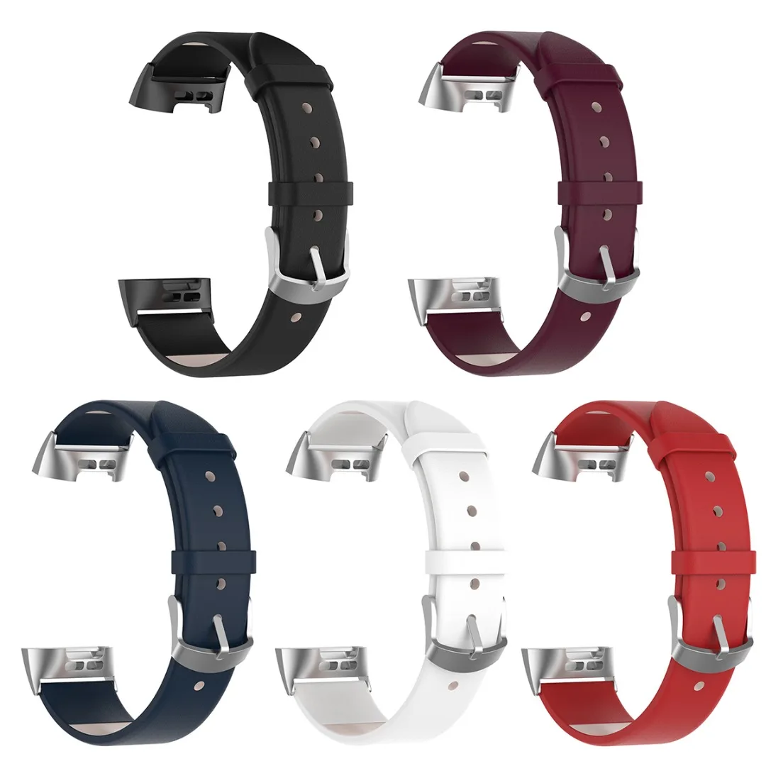 Браслет из натуральной кожи для Fitbit Charge 3 Смарт часы с заменой ремешка аксессуары