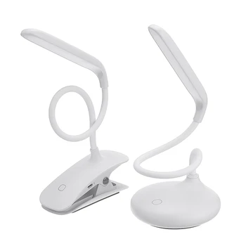 

5W LED Desk Lamp Eye Protect Clamp Clip Light Table Lamp Stepless 3 mode Dimmable Bendable USB Powered Touch Sensor Control