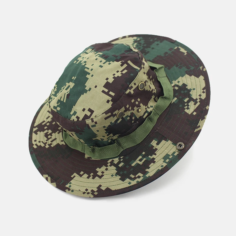 1 Multicam Tactical Airsoft Sniper Camouflage Bucket Boonie Hats Nepalese Cap SWAT Army Panama Military Accessories Summer Men - Цвет: 1