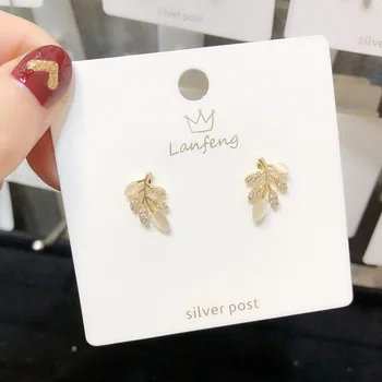

2019 New Metal Classic Geometric Women Dangle Earrings Leaf Female Earrings New Korean Creative Earrings Female Jewelry