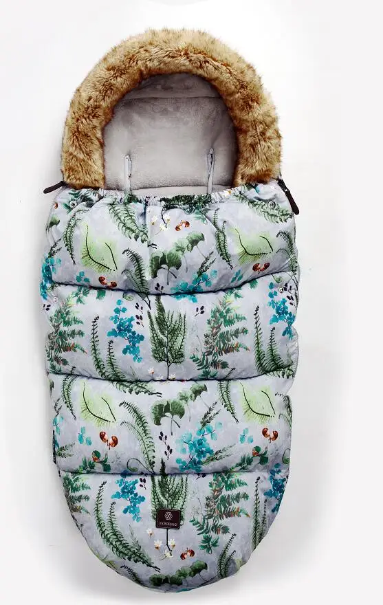 Детский спальный мешок для младенцев, зимний спальный мешок для коляски, плотный теплый конверт для коляски, водонепроницаемый спальный мешок - Цвет: colour