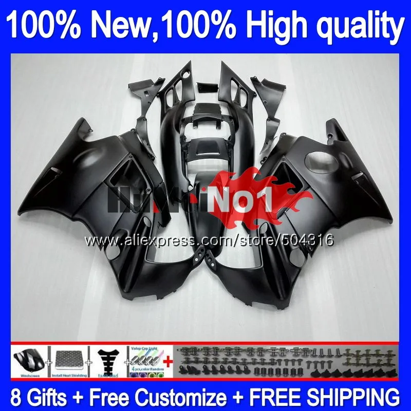 Корпус+ майка для HONDA CBR600FS CBR 600F3 600 F3 CC 97-98 3MC. 5 CBR600 F3 FS 600CC CBR600F3 97 98 1997 1998 матовый черный обтекатели