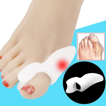 

2pcs 1Pair Gel Foot Care Tool Bunion Corrector Bone Big Toe Protector Hallux Valgus Straightener Toe Spreader Pedicure