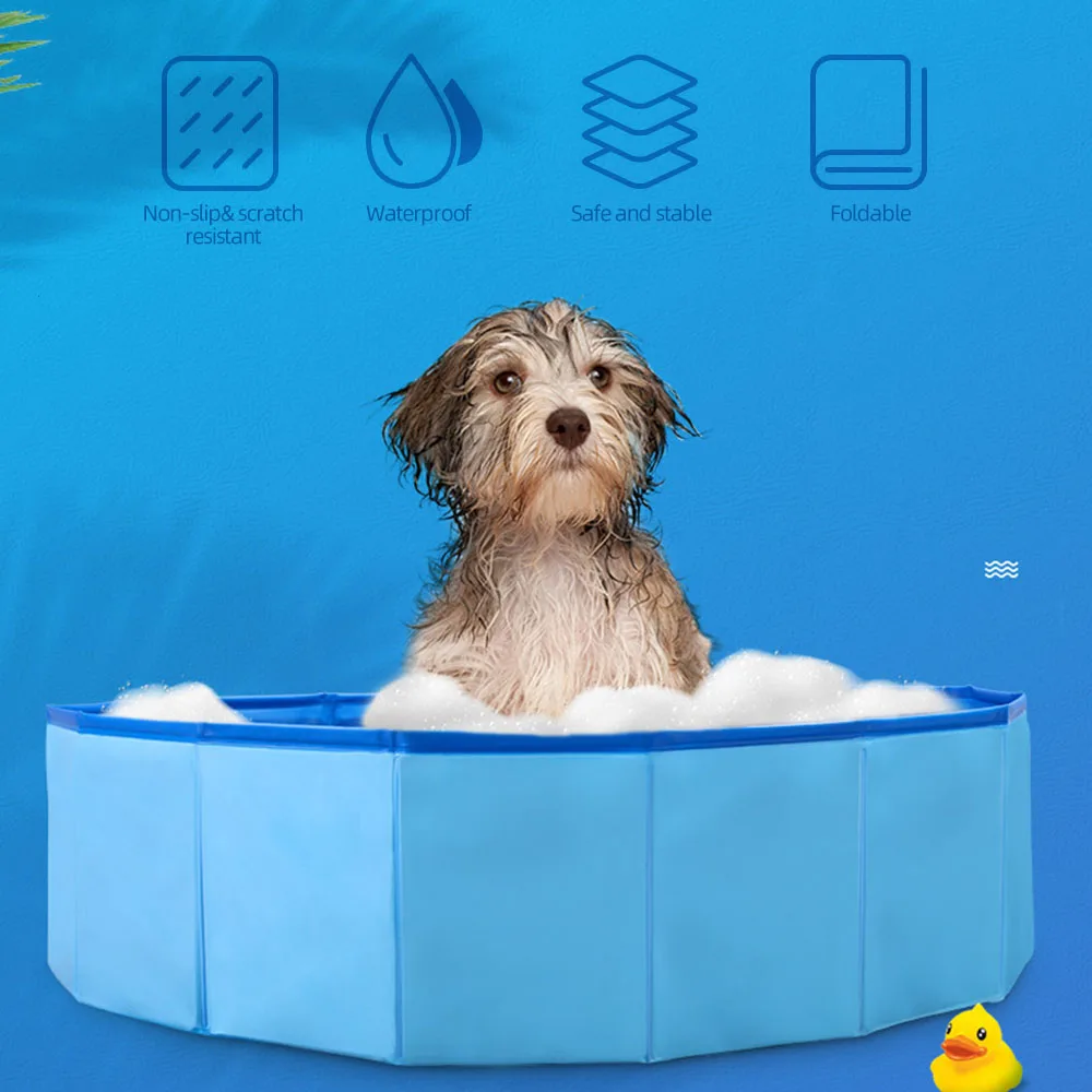 

Foldable Pet Dog Swimming House Bed Summer Pool Dog Pool Tool Bath Sprayers Pet Cleaner Shower Pet Supplies Wash For Dogs Cats