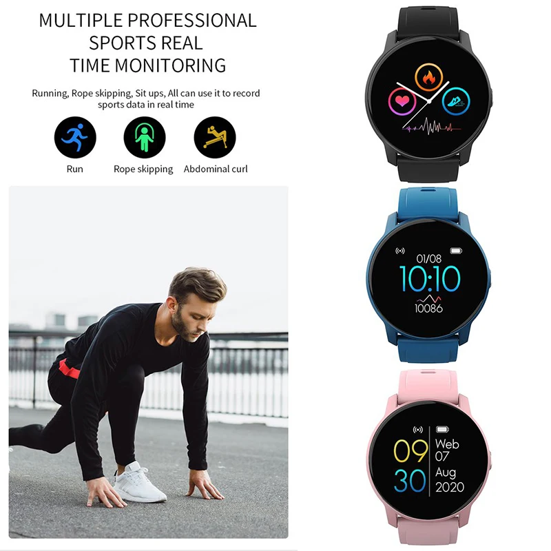 Monitor de Sono Completa à Prova Bluetooth Relógio Inteligente Pulseira Esporte Freqüência Cardíaca Rastreador Fitness Tela Toque Dwaterproof Água Relógios Inteligentes w9 5 W9 bluetooth relógio inteligente pulseira esporte freqüência