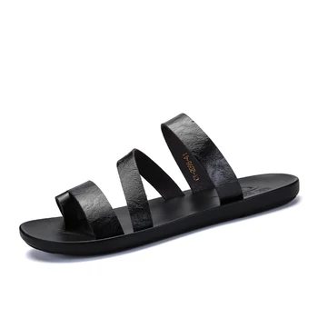 

rubber romanas leather casa shoes sandalle zandalias deportivas summer man cuero roman sandalias beach sandalsslippers for cuir