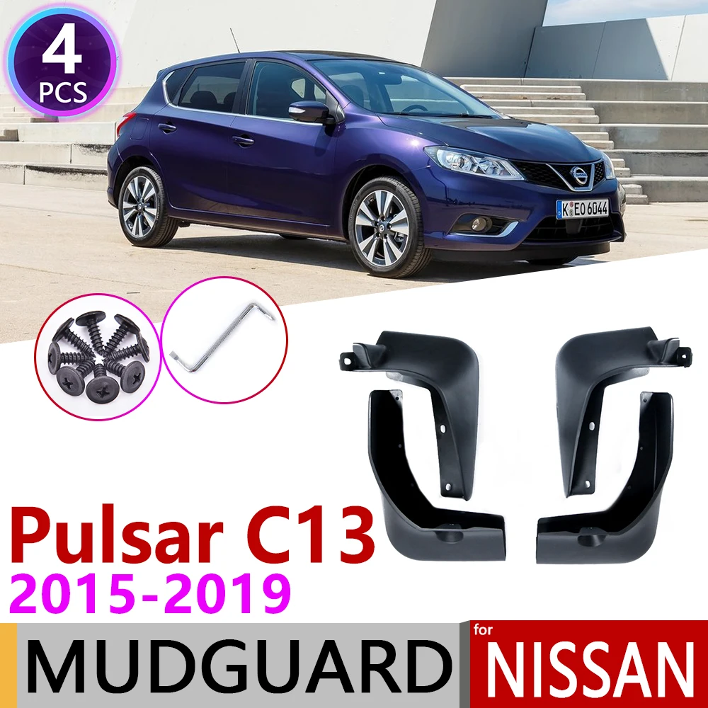 

Front Rear Fende for Nissan Pulsar Tiida C13 2015~2019 Muflaps Mudguards Mud Flaps Guard Splash Flap Accessories 2016 2017 2018