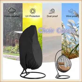 

Garden Hanging Egg Swing Chair Dust Cover Water Proof Protector Universal Rattan Swing Cover Polyester Outdoor Furniture Set Hot