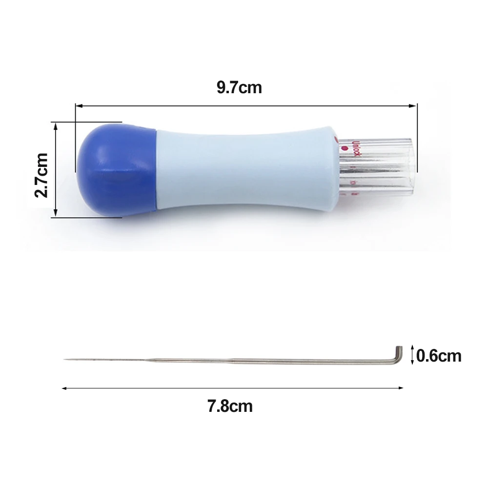DIY спицы ватный Войлок держатель ручки с 7 иглами шерсть инструмент для вышивки иглы для войлоковаляния ручка клевер DIY Швейные Инструменты