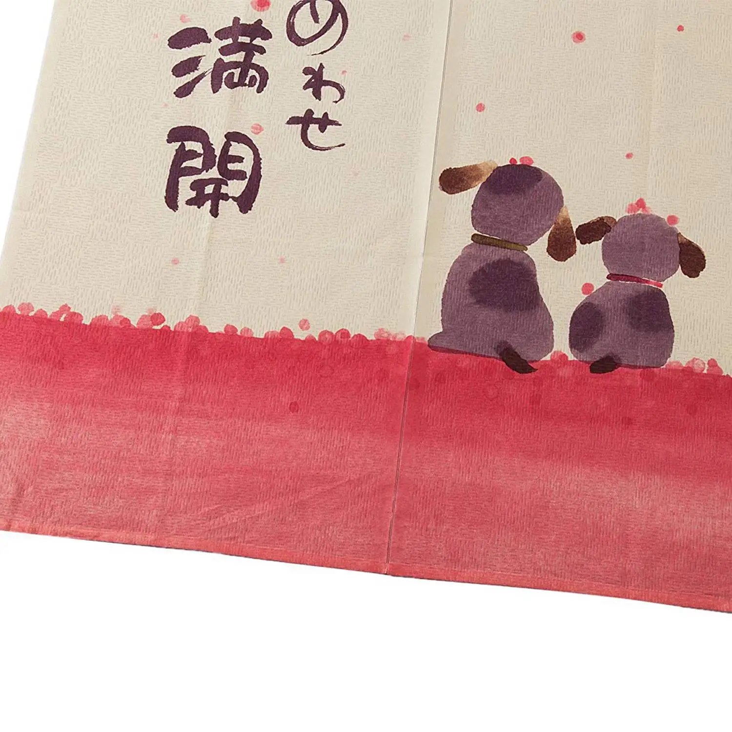 Топ японский стиль дверной занавес 85X150 см Happy Dogs Cherry Blossom