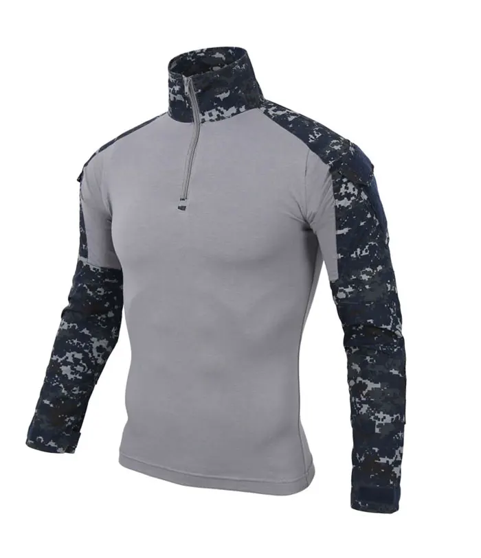 Тактический в стиле армии США Военная униформа для страйкбола Военная Маскировочная проверенная рубашка быстрая штурмовая рубашка с длинными рукавами боевой удар