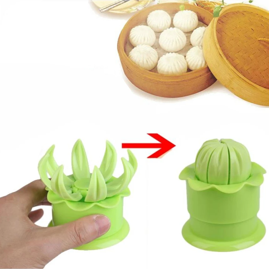 Булочка форма китайский Baozi чайник Dim Sum Shaper кухня выпечки DIY инструмент зеленый