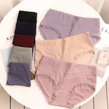 

Underwear Women Panties Comfort Underpants Lace Briefs For Woman Sexy Mid-Rise Pantys Intimates Lingerie Seamless High Quality