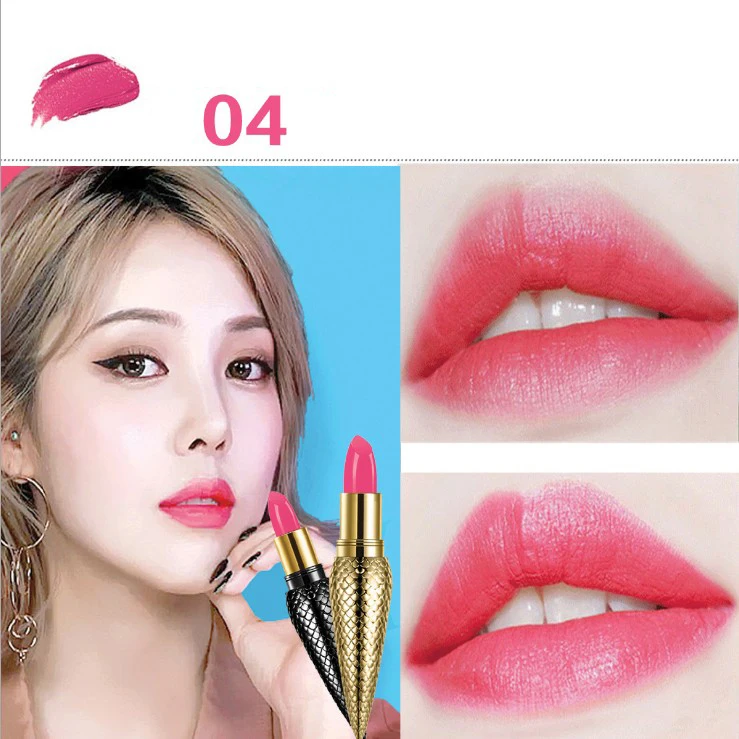 04 gold tube Высокое качество, макияж, Золотая королева, скипетр, помада для губ, матовая помада, легко носить, помада, стойкий макияж губ, без логотипа - Цвет: 04 gold tube