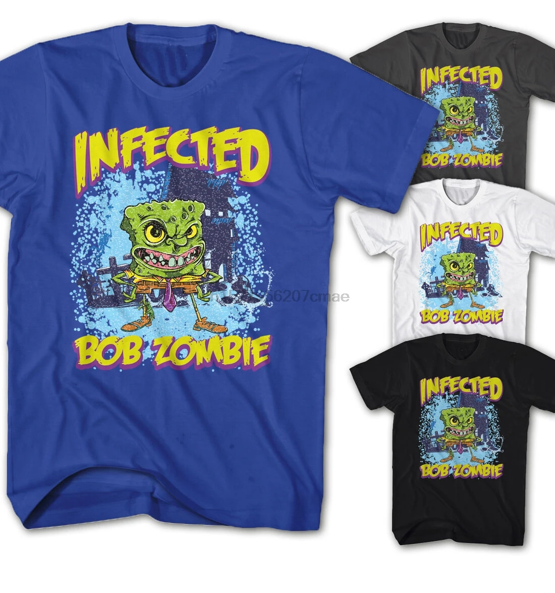 

Mens T-Shirt Bob Zombie Dead Sponge Infected Film Series New S-5xl Bz29315