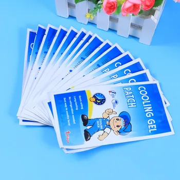 

14Pcs/Bag Cooling Gel Patches Cooling Forehead Strips Relieve Headache Toothache Pain for Children Toddlers