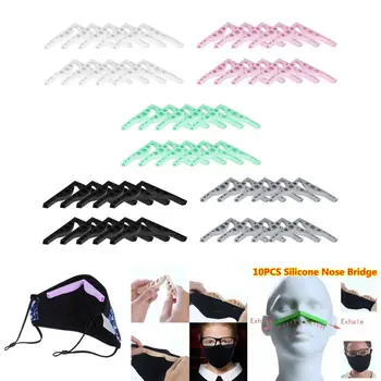 

10pcs DIY Silicone Nose Bridge Pads Strip for Masks Making Comfortable Nose Bridge Pad Mask Accessory Sewing Handmade Crafts