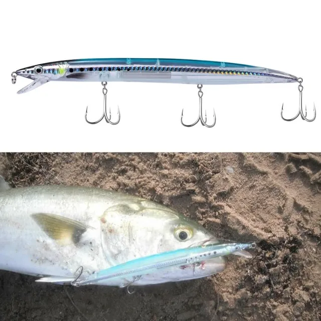 US $4.69 Hunthouse Sandeel minnow lures 143mm 173mm 208mm bonito jerk minnow long cast minnow floating lure 