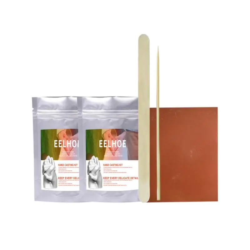 Hand Mold Mothers Day Gift Souvenir DIY Hand Foot Printing Mold Plaster Casting Kit Handprint Keepsake 3D Clone Powder