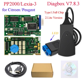 

Full Chip Lexia 3 PP2000 921815C Diagbox V7.83 Lexia3 OBD OBD2 Lite Scanner Car diagnostic Auto Tool For PSA For Citroen/Peugeot