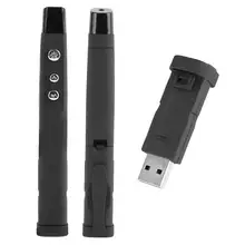 USB беспроводной Презентер управление Лер ручка-перо PPT пульт дистанционного управления с ручная указка для презентаций PowerPoint