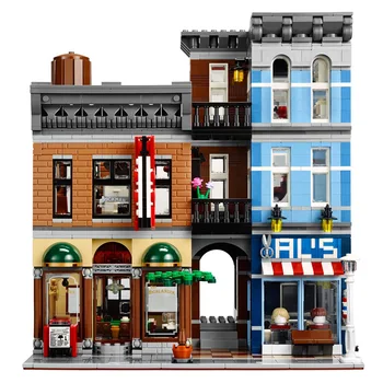 

Creator Detective's Office Agency Building Blocks City Street View Bricks Toys for Children Assemble Block Model Kits Gifts