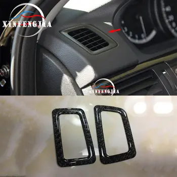 

For Honda Accord 13-17 2x Real Carbon Fiber Front Air Outlet Frame Cover Trim