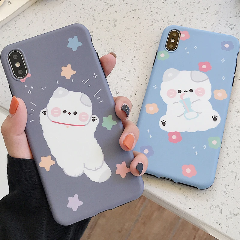 Милый чехол для телефона с рисунком кота из мультфильма iPhone 6 6s 7 8 Plus X Xs XR Max мягкий