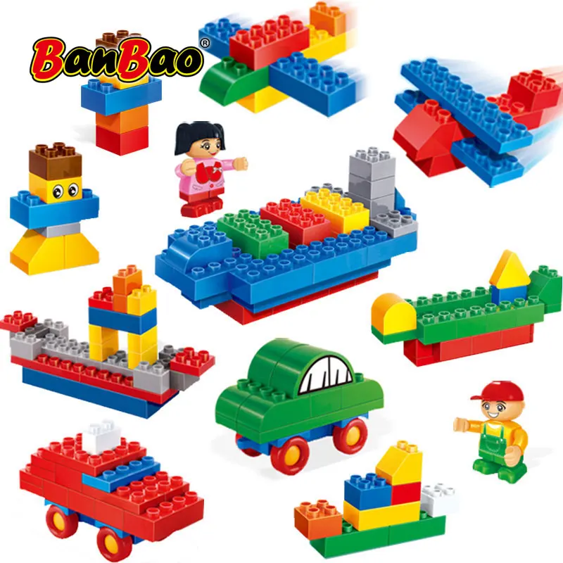 

BanBao 6506 Vehicle Cognition Intelligence Large Particles Blocks Educational Model Building Bricks Toy For Children Kids Friend