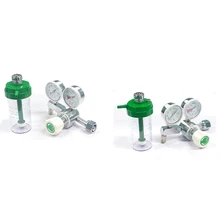 

Oxygen Regulator CGA540 with Flowmeter Gauge High Pressure for for Oxygen Cylinder 4000Psi