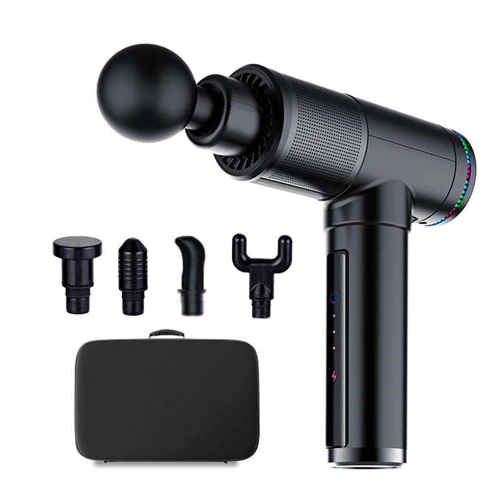 

Feega Muscle massage gun Muscle Pain Management after Training Massage Machine Relax Body Slimming Relief 4 Heads With Bag