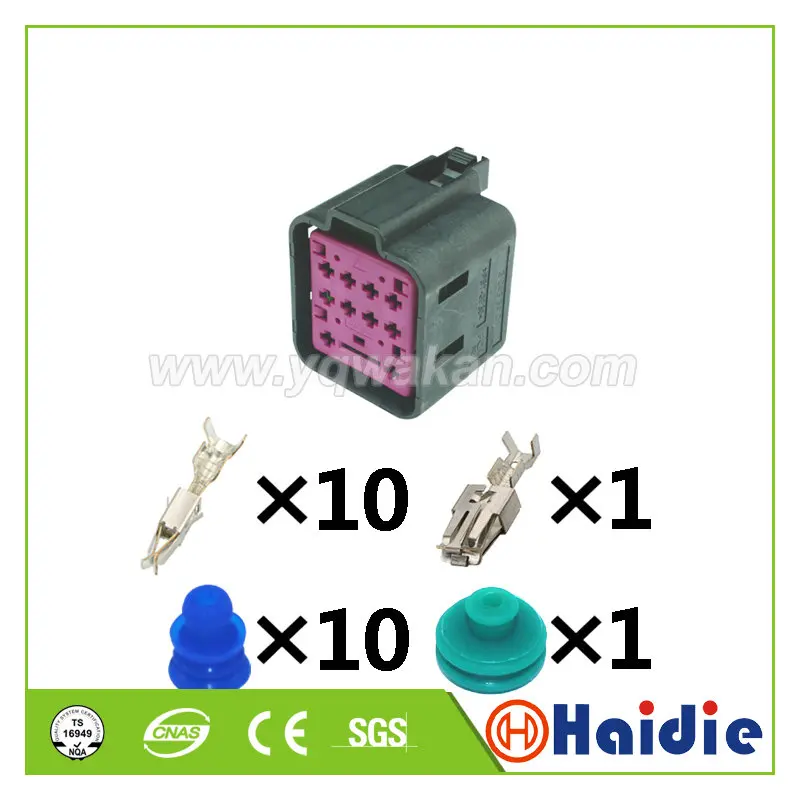 Auto electric 11pin auto housing plug 038 973 721 plastic wire cable sealed waterproof connector 038973721 1 50 sets 2 pin auto waterproof abs sensor plug sealed cable connector 357973202 for vw audi 6n0927997 with 15cm 18awg wire